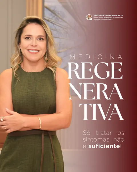 Dra. Silvia em post sobre medicina regenerativa